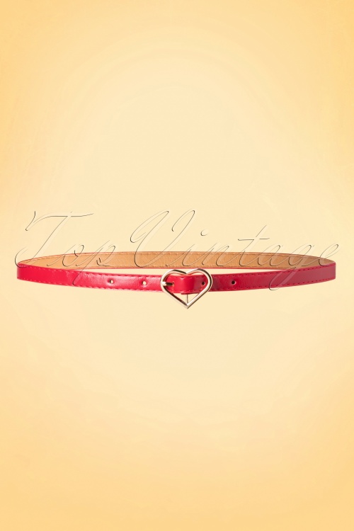 Banned Retro - My Heart Belt Années 50 en Rouge