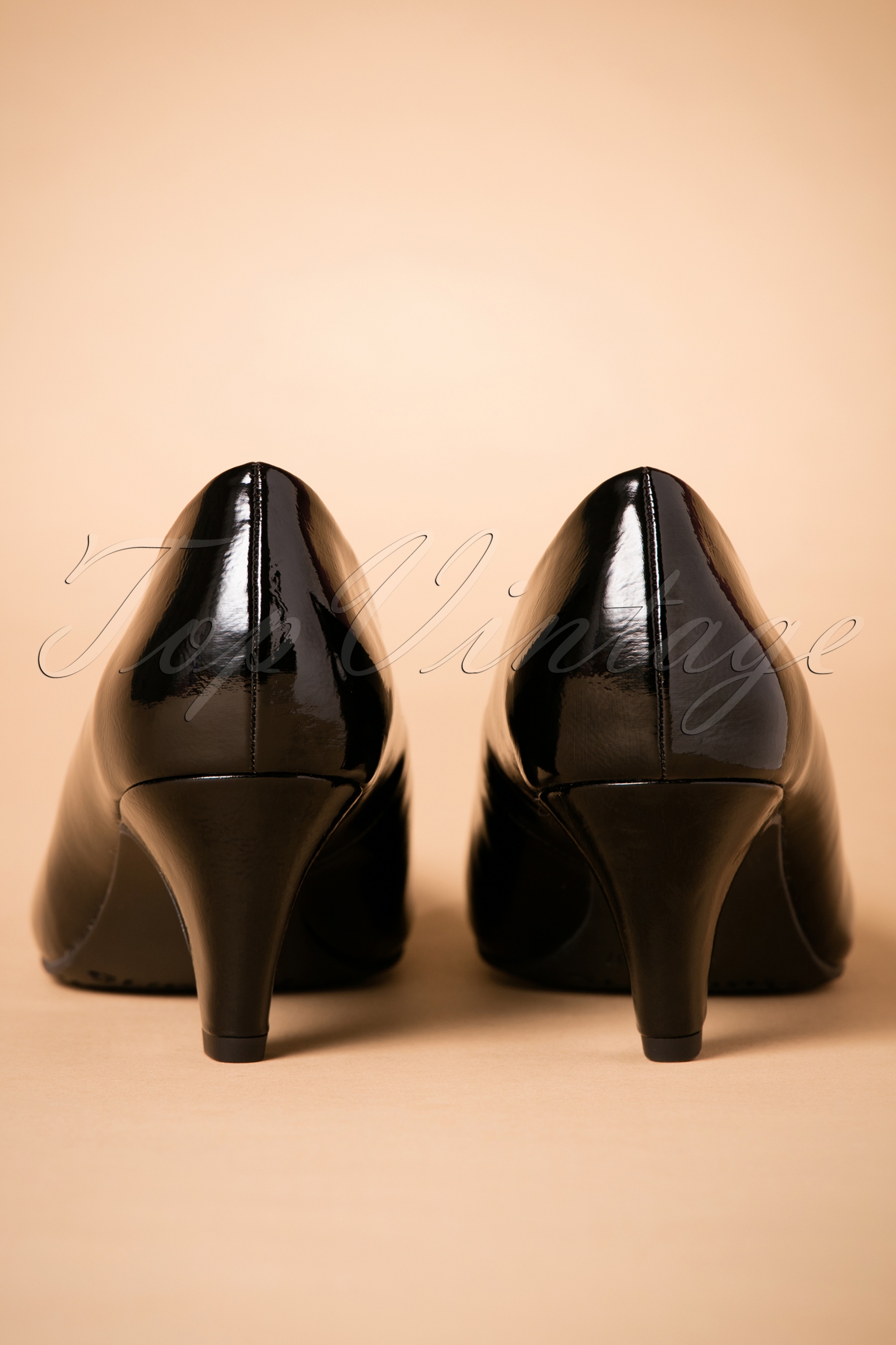 Tamaris - Beverly patentpumps in zwart 5