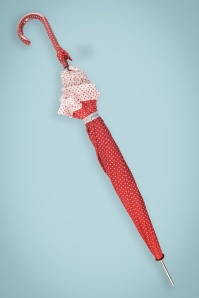  - Eloise gestippelde paraplu in rood 4