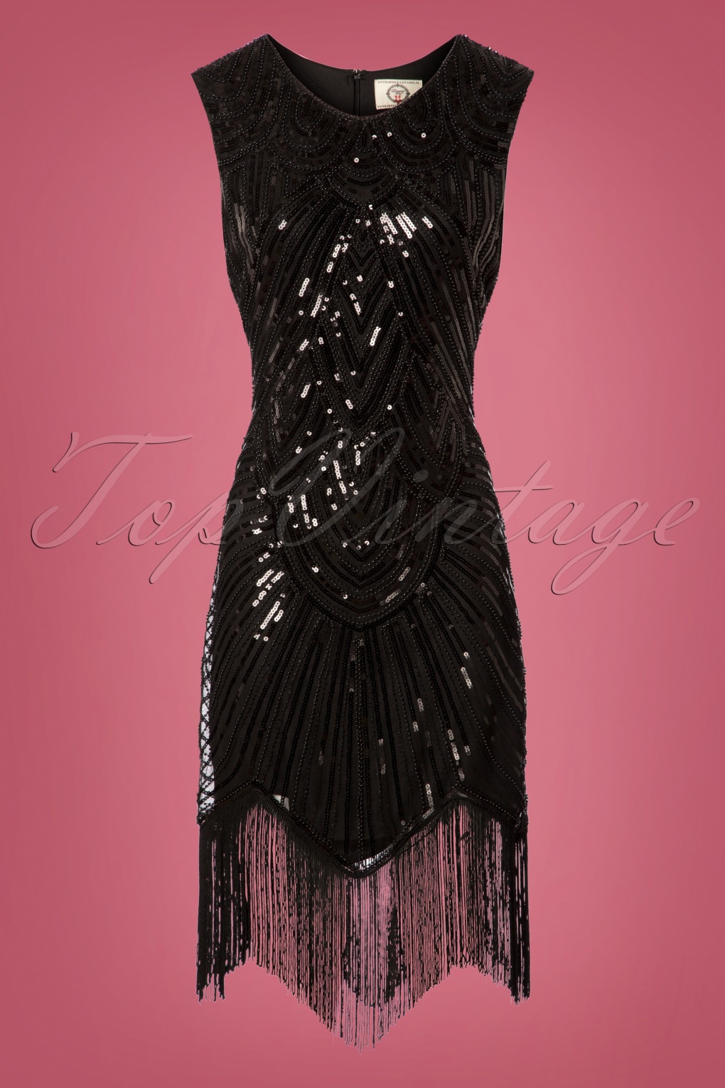 20s The Great Gatsby Dress in Black