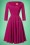 Glamour Bunny - 50s Serena Swing Dress in Berry 4