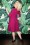 Glamour Bunny - 50s Serena Swing Dress in Berry 2