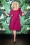 Glamour Bunny - Serena Swing Dress Années 50 en Rose Framboise
