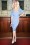 Glamour Bunny Faith Shirt Pencil Dress in Light Blue 25737 20180621 0013W