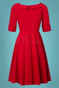 Glamour Bunny - 50s Faith Swing Dress in Red 6