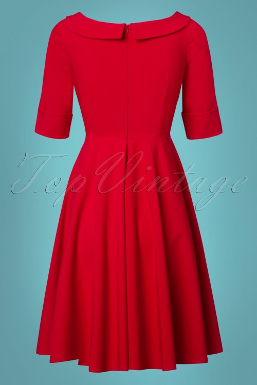 Glamour Bunny - Faith Swing Dress Années 50 en Rouge 6