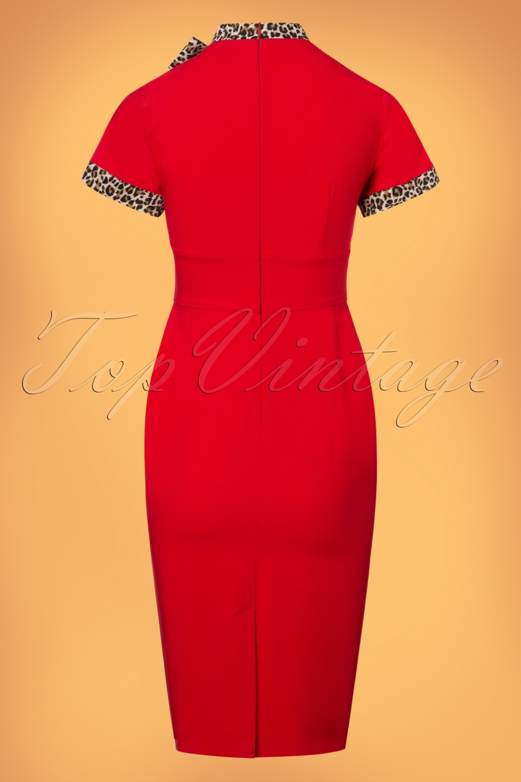 50s Lucy Pencil Dress in Red