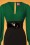 Glamour Bunny - 60s Margot Pencil Dress in Green and Black 4
