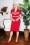 June Pencil Dress Années 60 en Rouge