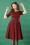 50s Irvine Tartan Swing Dress in Red
