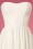 Steady Clothing - 50s Winnie Special Occasion Strapless Gown in Off White 3