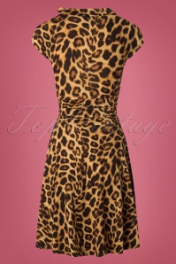Retrolicious - Bridget Bombshell-Kleid im Leopardenmuster 5