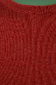 Mak Sweater - 50s Debbie Short Sleeve Sweater in Rust 4