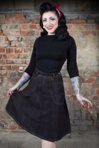 Vintage Chic for Topvintage - Vina-jumpsuit in zwart