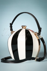 La Parisienne - Vintage Fantasy Balloon Bag in Schwarz und Weiß 5