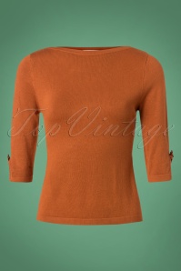 Banned Retro - 50s Addicted Sweater in Brown 2