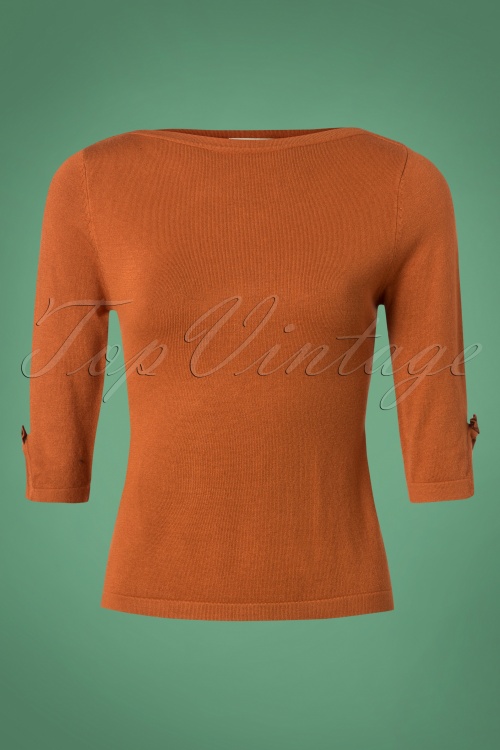 Banned Retro - 50s Addicted Sweater in Brown 2