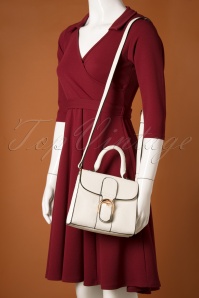 La Parisienne - Ultimate Sophistication Handbag Années 50 en Blanc 7