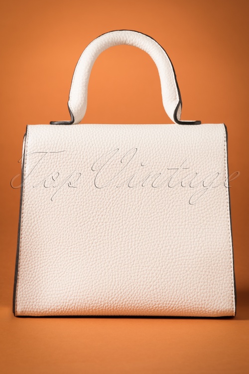 La Parisienne - 50s Ultimate Sophistication Handbag in White 6