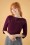 Suéter de los años 50 Addicted en berenjena