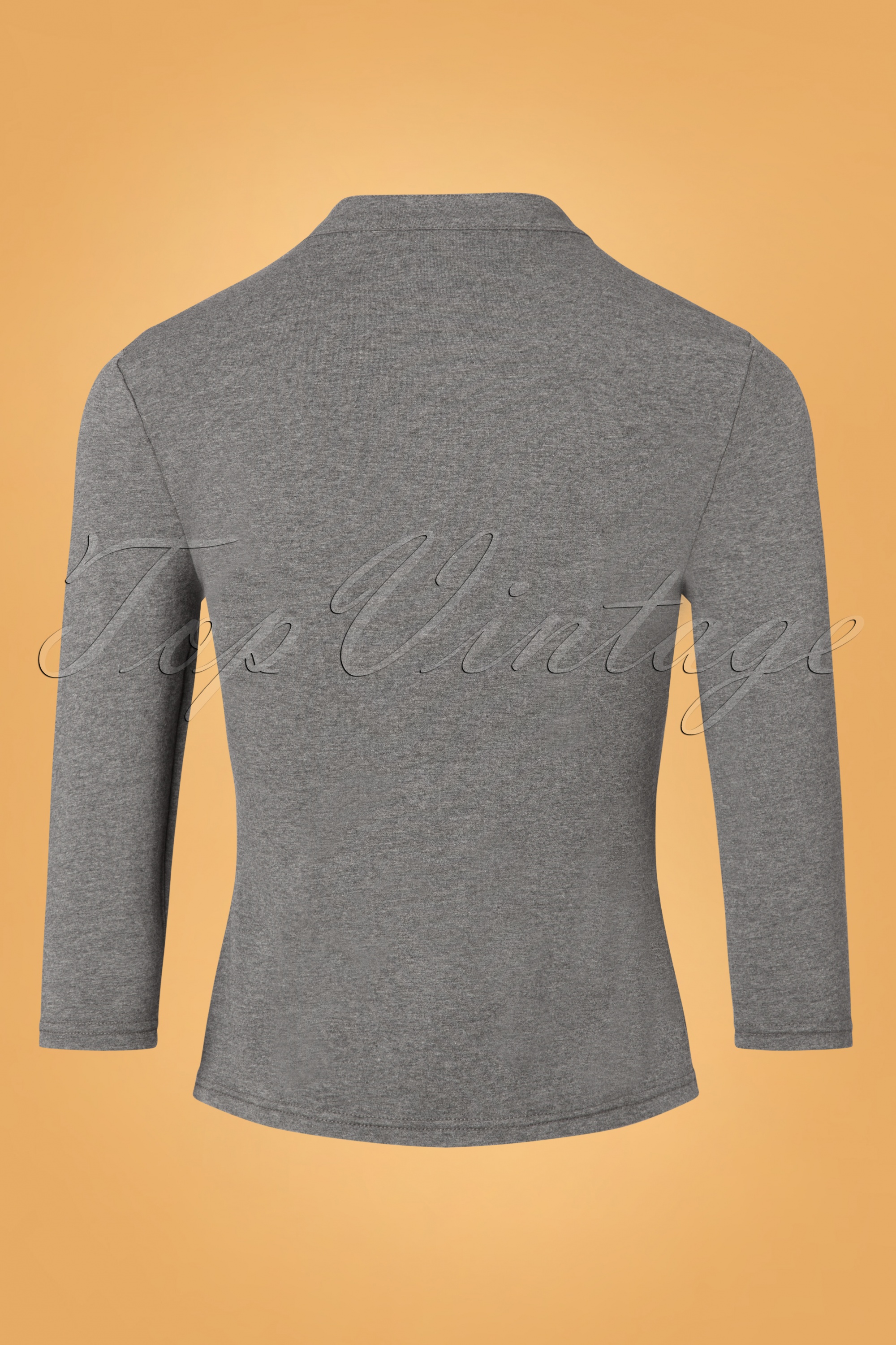 Banned Retro - Emily Peek a Boo Top in grijs 4