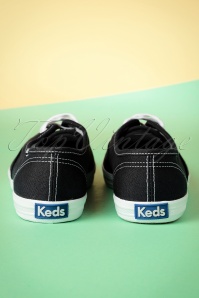 Keds - 50s Champion Core Text Sneakers in Black 7