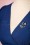 Collectif Clothing - Sadie Swallow Brooch Années 50 en Doré et Bleu 2