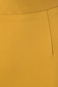 Very Cherry - 50s Classic Pencil Skirt in Mustard Yellow 5