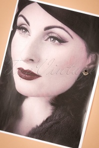 Louche - Darina Small Art Deco Stud Earrings Années 20 en Doré 2