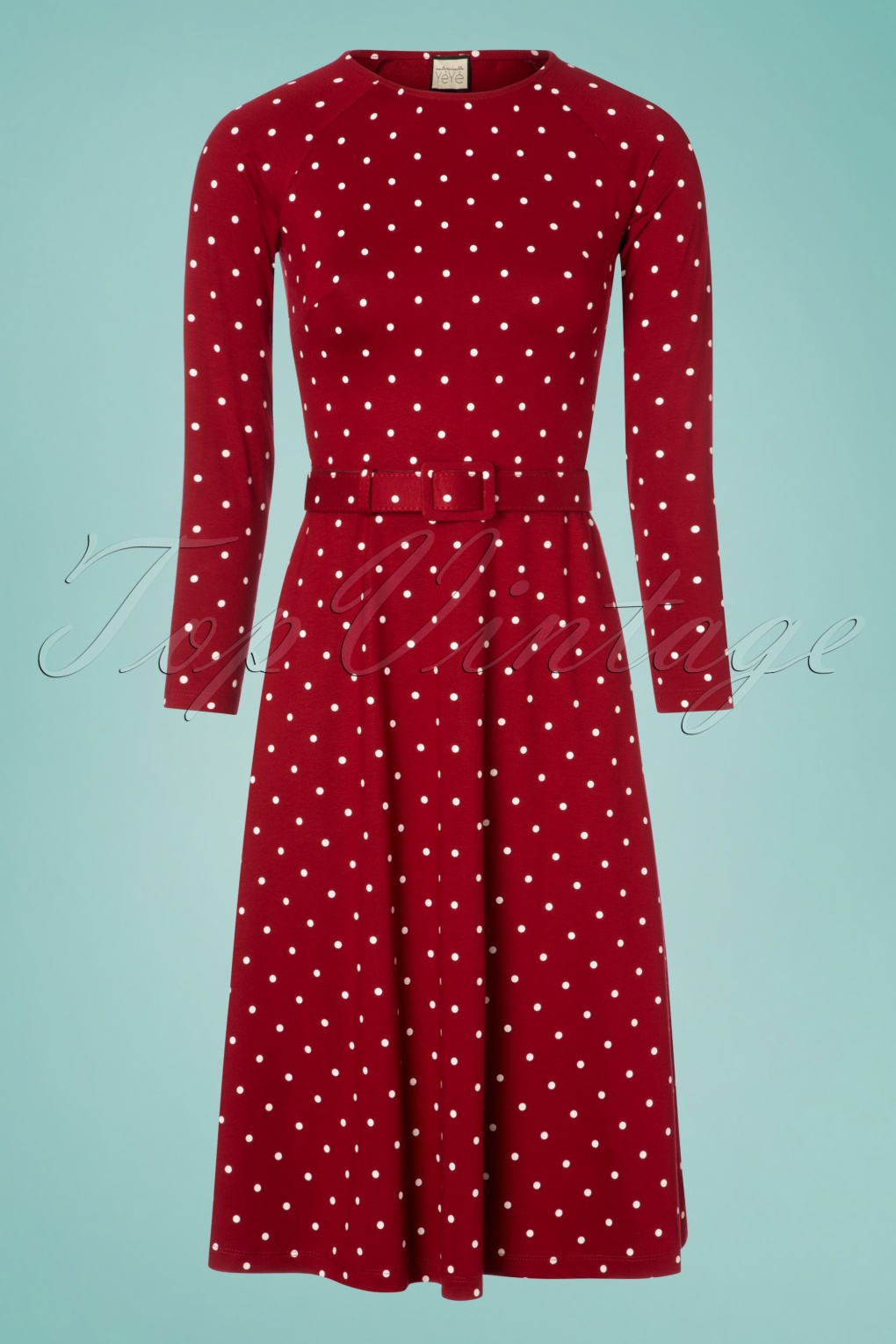 Vintage Polka Dot Dress - M