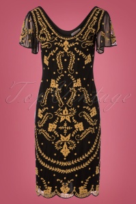GatsbyLady - Florence Flapper-jurk in zwart 2