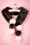 Amici - Elisha nepbont sjaal in zwart en crème 3