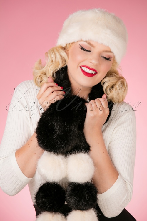 Amici - Monroe Headband Années 50 en Crème