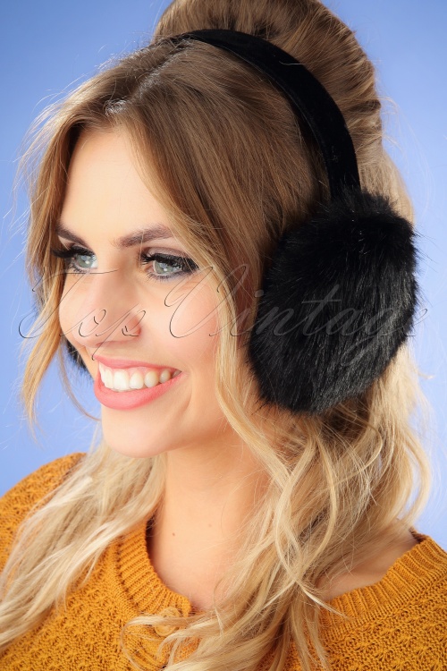 Amici - Monroe Earmuff Années 50 en Noir