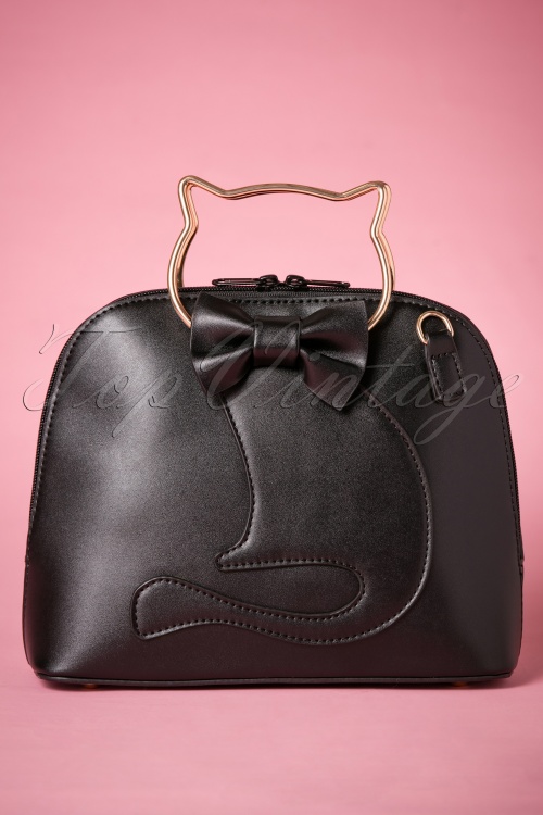 Banned Retro - Dixie Cat Bag Années 50 en Noir