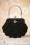 20s Eleanor Beaded Handbag in Black