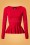 Collectif Clothing Jenni Peplum Jumper in Red 113 20 24793 20180629 0002W
