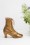 40s Frida Lace Up Booties in Gold