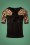 Vixen - Natalia Leopard Sleeve Sweater Années 50 en Noir 2