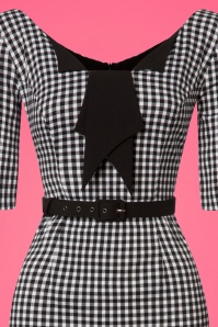 Glamour Bunny - 60s  Jacky Pencil Dress in Gingham 5