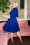 Glamour Bunny - 50s Lorelei Swing Dress in Royal Blue 2
