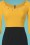 Glamour Bunny - 60s Christie Pencil Dress in Black and Yellow 4