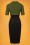 Glamour Bunny - 50s Lexy Pencil Dress in Black and Green 6