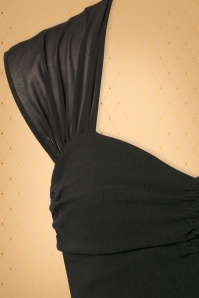 Vintage Diva  - The Eileen Pencil Dress in Black 6