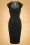 Vintage Diva  - The Eileen Pencil Dress in Black 4