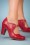 Miz Mooz - 50s June Leather Mary Jane Pumps in Red 2