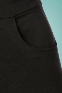 Collectif Clothing - Tali Cigarette Trousers Années 50 en Noir 4