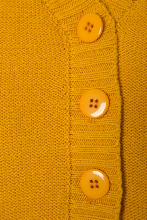 Vixen - Julia Cardigan Années 40 en Moutarde 3