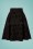 Collectif Clothing - 50s Naomi Velvet Cat Skater Skirt in Black 5