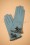 Powder - Betty Pom Pom Wool Gloves Années 40 en Bleu Glacier 3